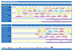 Programmplan Timeline