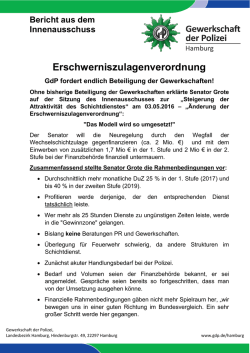 Erschwerniszulagenverordnung