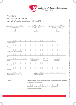 „get active“ Junior-Marathon