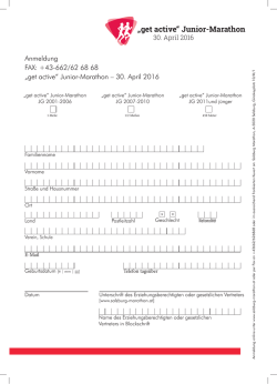 „get active“ Junior-Marathon