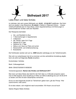Skifreizeit 2017 - obs
