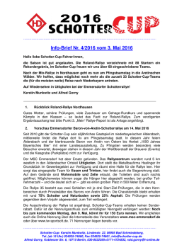 Infobrief 4 - Schotter-Cup