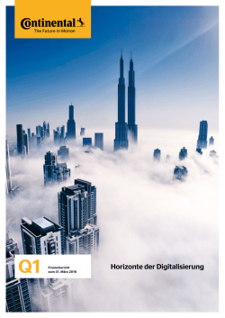 Finanzbericht zum 31. März 2016
