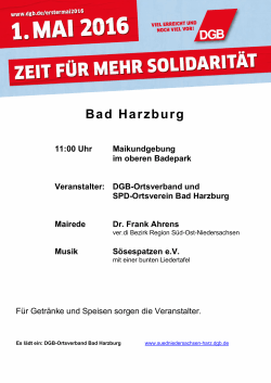 Bad Harzburg - DGB Südniedersachsen-Harz