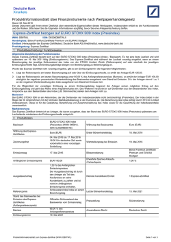 Produktinformationsblatt