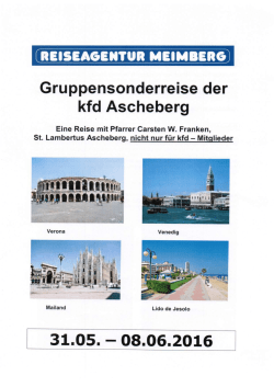 Gruppensonderreise der - kfd