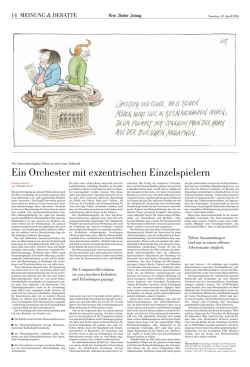 Ein Orchester mit exzentrischen Einzelspielern