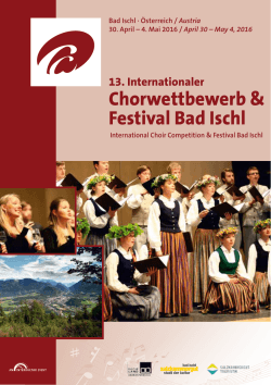 Chorwettbewerb & Festival Bad Ischl