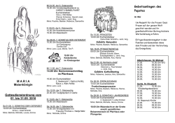 Gottesdienstordnung vom 04.10. bis 01.11.1998