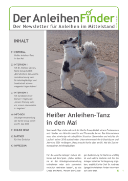Hei&szlig;er Anleihen-Tanz in den Mai - Anleihen