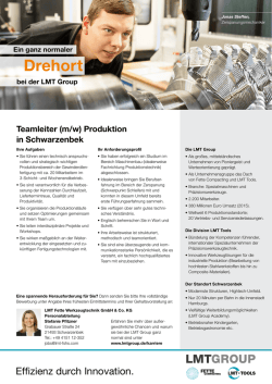Drehort - LMT Group