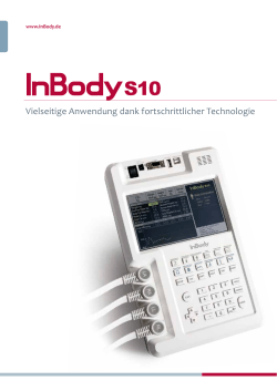 InBody S10-Broschüre
