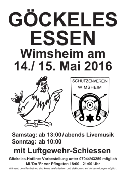 Handzettel - SV Wimsheim