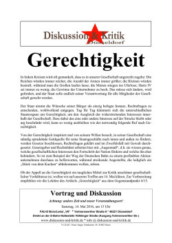 Vortrag und Diskussion