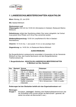 Ausschreibung - Burgenländischer Triathlonverband