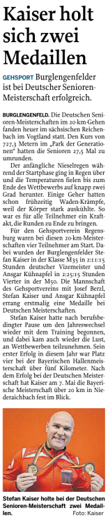 Kaiser holt sich zwei Medaillen