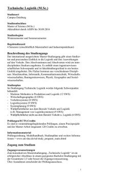 Informationen zum Studiengang als PDF