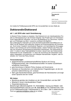 Bericht Vorlage-kurz Universitaet Bern