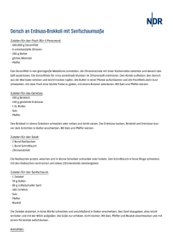 Dorsch an Erdnuss-Brokkoli mit Senfschaumso&szlig;e
