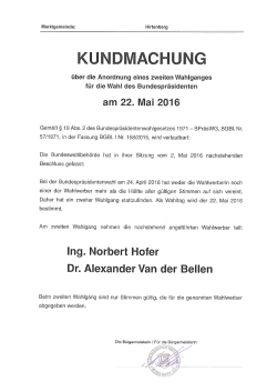 Page 1 Marktgemeinde: Hirtenberg KUNDMACHUNG über die