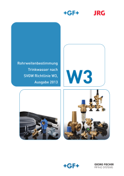 Broschüre Rohrweitenbestimmung W3
