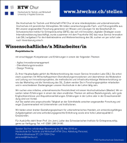 Wissenschaftliche/n Mitarbeiter/in