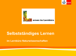 Methode Lernbüro - Homepage Michael Hänsel