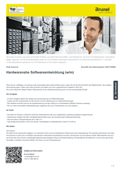 Hardwarenahe Softwareentwicklung Job in Hannover