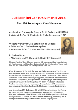 Jubilarin bei CERTOSA im Mai 2016