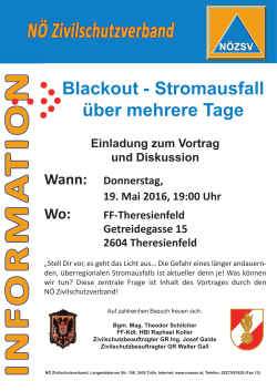 Blackout - Stromausfall über mehrere Tage