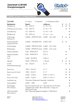 Technisches Datenblatt (Deutsch)