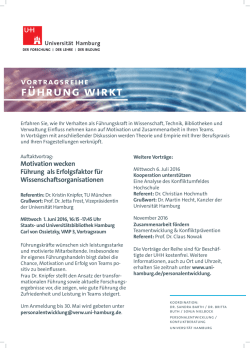 Führung wirkt - Universität Hamburg