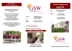 Seniorenbegegnung - GSW Wernigerode