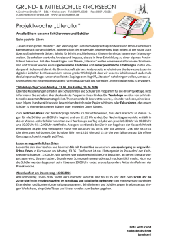 Elternbrief - Grund- und Mittelschule Kirchseeon