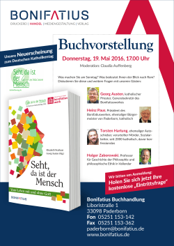 Donnerstag, 19. Mai 2016, 17.00 Uhr