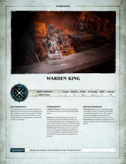 warden king - Games Workshop