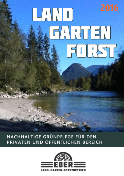 Land Garten Forst - Eder Thomas Mehring