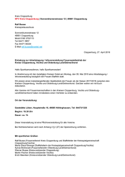 Infoveranstaltung Frauen