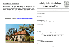 Gottesdienstblatt zum Sonntag - Ev.