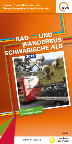 RAd- Und WAndeRBUS SchWäBiSche AlB