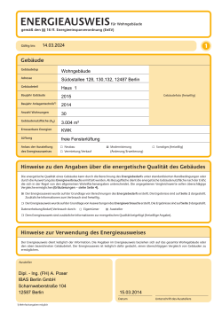 Energieausweis zu Haus 1 Königsheide