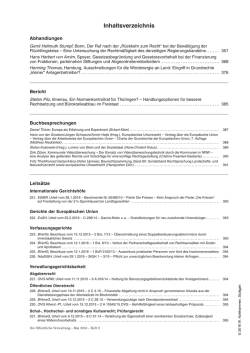 Inhaltsverzeichnis