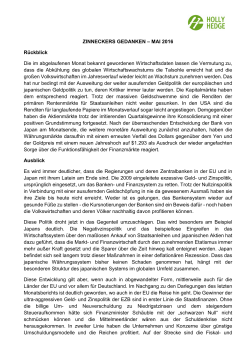 Zinneckers Gedanken 05 16 - HollyHedge Consult GmbH