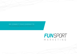 we connect your company to the amazing world of sports