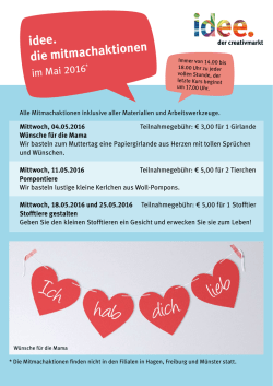 idee. die mitmachaktionen