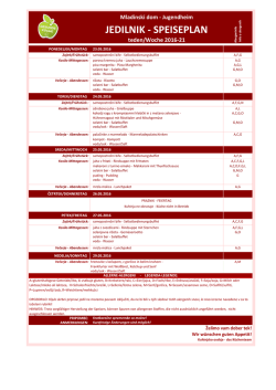 jedilnik - speiseplan