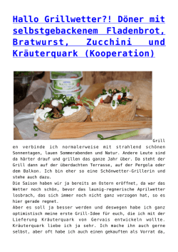 Hallo Grillwetter?! D&ouml;ner mit selbstgebackenem