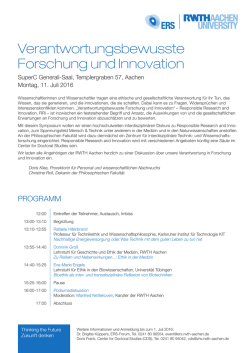 Programm (pdf: 125 kb) - RWTH Aachen University