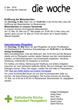 herunterladen! - Katholische Kirche Derendorf Pempelfort