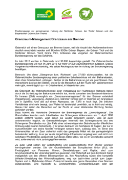 Grenzraum-Management/Grenzzaun am Brenner